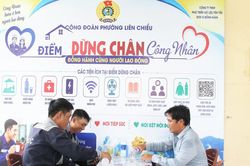 Hiệu quả bước đầu từ 'Điểm dừng chân công nhân'