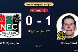 TRỰC TIẾPTrực tiếp NEC Nijmegen vs Bodo/Glimt: Bodo/Glimt mở tỷ số
