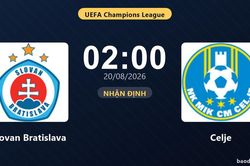 Nhận định Slovan Bratislava vs Celje: đội hình dự kiến