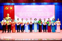Các địa phương tổ chức công bố quyết định sắp xếp cơ sở giáo dục công lập
