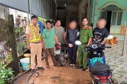 Xử lý nghiêm 2 thanh niên điều khiển xe máy bốc đầu ở xã Ia Krái