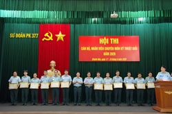 Sư đoàn 377 tổ chức Hội thi cán bộ, nhân viên chuyên môn kỹ thuật giỏi năm 2026