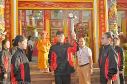 Lễ dâng hương xin lửa thiêng và rước đuốc Đại hội Thể dục thể thao tỉnh Khánh Hòa lần thứ I