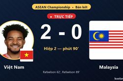TRỰC TIẾPTrực tiếp Việt Nam vs Malaysia: Việt Nam nh&acirc;n đ&ocirc;i c&aacute;ch biệt