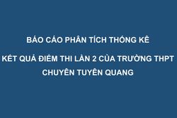 Phổ điểm các môn thi lại tốt nghiệp của thí sinh Trường chuyên Tuyên Quang