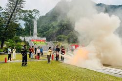 Bồi dưỡng nghiệp vụ phòng cháy, chữa cháy và cứu nạn, cứu hộ tại Khu di tích Quốc gia đặc biệt Pác Bó