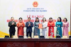 Ra mắt Nh&oacute;m đại biểu Quốc hội hoạt động chuy&ecirc;n tr&aacute;ch ở địa phương kh&oacute;a XVI