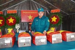 TPHCM: Ho&agrave;n tất t&igrave;m kiếm, quy tập đầy đủ 5 h&agrave;i cốt liệt sĩ tại x&atilde; Thường T&acirc;n