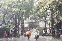Bắc Bộ mưa dông diện rộng