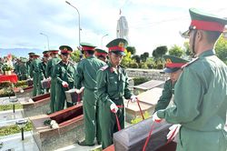 Khánh Hòa tổ chức lễ truy điệu, an táng 8 hài cốt liệt sĩ