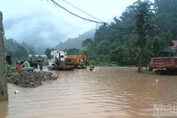 Ngập sâu ở nhiều địa phương miền núi Nghệ An