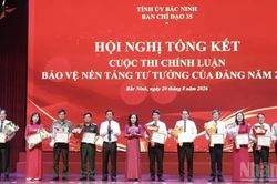 Bắc Ninh: Trao giải 71 tác phẩm Cuộc thi chính luận về bảo vệ nền tảng tư tưởng của Đảng năm 2026