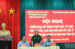 Hội nghị phối hợp vận chuyển, bàn giao mẫu hài cốt liệt sĩ phục vụ giám định ADN