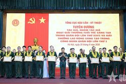 Tổng cục Hậu cần - Kỹ thuật gi&agrave;nh kết quả cao nhất trong nhiều năm gần đ&acirc;y khi tham gia Giải thưởng Tuổi trẻ s&aacute;ng tạo trong Qu&acirc;n đội