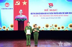 Bế mạc Hội thi cán bộ Đoàn giỏi và Tuyên truyền viên trẻ Cơ quan Tổng cục Chính trị