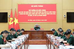Thượng tướng Nguyễn Quang Ngọc làm việc với Quân khu 5