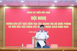Cảnh sát biển Việt Nam thực hiện tốt giải ngân các nguồn ngân sách năm 2026
