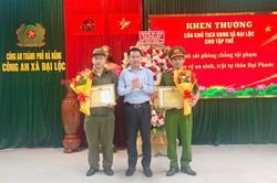 Khen thưởng nhiều tập thể, cá nhân Công an xã Đại Lộc