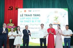 Tập đoàn Stavian triển khai dự án 'Ươm hy vọng - Dựng tương lai' trao tặng lớp học STEM và thiết bị y tế tại tỉnh Bắc Ninh