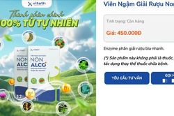 Y&ecirc;u cầu kiểm tra hoạt động quảng c&aacute;o vi&ecirc;n ngậm giải rượu Non Alco
