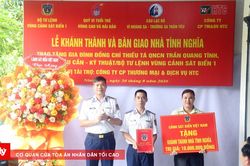 Vùng Cảnh sát biển 1 khánh thành 'Nhà tình nghĩa' tại Ninh Bình