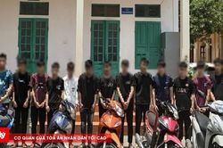 Khởi tố 16 thanh, thiếu niên gây rối trật tự công cộng
