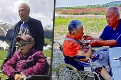 Chồng biến ô tô thành nhà, hơn 10 năm đưa vợ bị liệt đi khắp Trung Quốc
