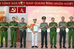 C&ocirc;ng an th&agrave;nh phố Đồng Nai c&ocirc;ng bố Quyết định về c&ocirc;ng t&aacute;c c&aacute;n bộ