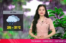 Dự báo thời tiết Hà Tĩnh ngày 20/8: Có lúc mưa to và dông