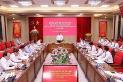 Tổng B&iacute; thư, Chủ tịch nước thăm, l&agrave;m việc tại Học viện Ch&iacute;nh trị Quốc gia Hồ Ch&iacute; Minh