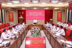 Tổng B&iacute; thư, Chủ tịch nước thăm v&agrave; l&agrave;m việc tại Học viện Ch&iacute;nh trị Quốc gia Hồ Ch&iacute; Minh
