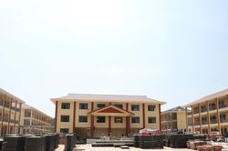 Cận cảnh công trường xây dựng Trường Phổ thông nội trú liên cấp ở vùng biên xứ Lạng