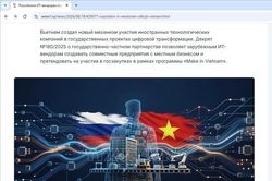 Cơ hội cho doanh nghiệp Nga gia nhập thị trường chuyển đổi số của Việt Nam