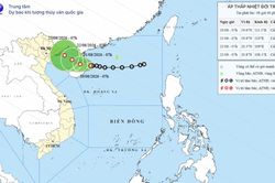 Áp thấp nhiệt đới hướng về Vịnh Bắc Bộ, biển động mạnh