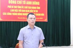 Chủ tịch UBND tỉnh Tô Anh Dũng làm việc với Ban Quản lý dự án đầu tư xây dựng các công trình nông nghiệp và phát triển nông thôn