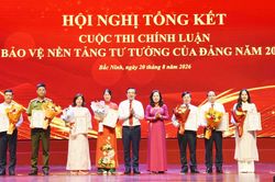 Bắc Ninh: Trao giải Cuộc thi chính luận bảo vệ nền tảng tư tưởng của Đảng