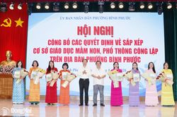 Đồng Nai: Các phường, xã tổ chức công bố quyết định sắp xếp cơ sở giáo dục công lập