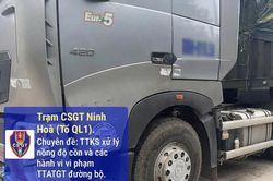 Xử lý xe ô tô tải đầu kéo từ tin báo của người dân