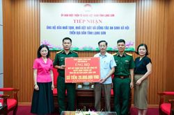 Mặt trận Tổ quốc Việt Nam tỉnh tiếp nhận kinh phí ủng hộ xóa nhà tạm, nhà dột nát và công tác an sinh xã hội