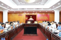 Đo&agrave;n kiểm tra, gi&aacute;m s&aacute;t số 234 l&agrave;m việc với Ban Tổ chức Tỉnh ủy Lạng Sơn
