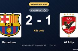 Thống kê trận đấu Barcelona 2-1 Al Ahly: Raphinha tỏa sáng, Barcelona giành trọn 3 điểm