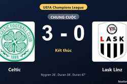 Thống kê trận đấu Celtic 3-0 Lask Linz: C. Duran tỏa sáng, Celtic giành chiến thắng, đi tiếp