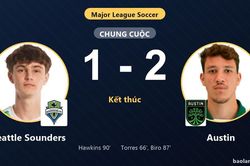 Quật ng&atilde; Seattle Sounders 2-1, Austin chưa chốt v&eacute; đi tiếp d&ugrave; chủ nh&agrave; đ&atilde; c&oacute; suất