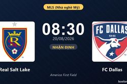 Nhận định Real Salt Lake vs FC Dallas: đội h&igrave;nh dự kiến