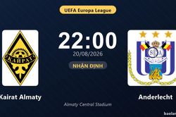 Nhận định Kairat Almaty vs Anderlecht: đội h&igrave;nh dự kiến