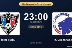 Nhận định Inter Turku vs FC Copenhagen: đội h&igrave;nh dự kiến