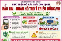 Đà Nẵng: Thưởng 1 triệu đồng để người dân cùng giám sát, ngăn đổ rác trái phép