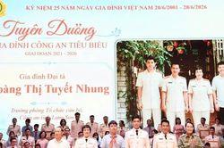 Gia đình Công an tiêu biểu nơi biên cương xứ Lạng