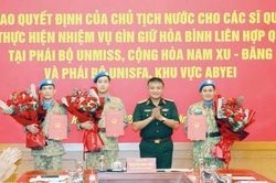 Thêm 3 sĩ quan thực hiện nhiệm vụ gìn giữ hòa bình LHQ