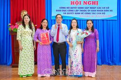 Xã Ninh Quới: Sắp xếp còn 3 cơ sở giáo dục công lập trên địa bàn